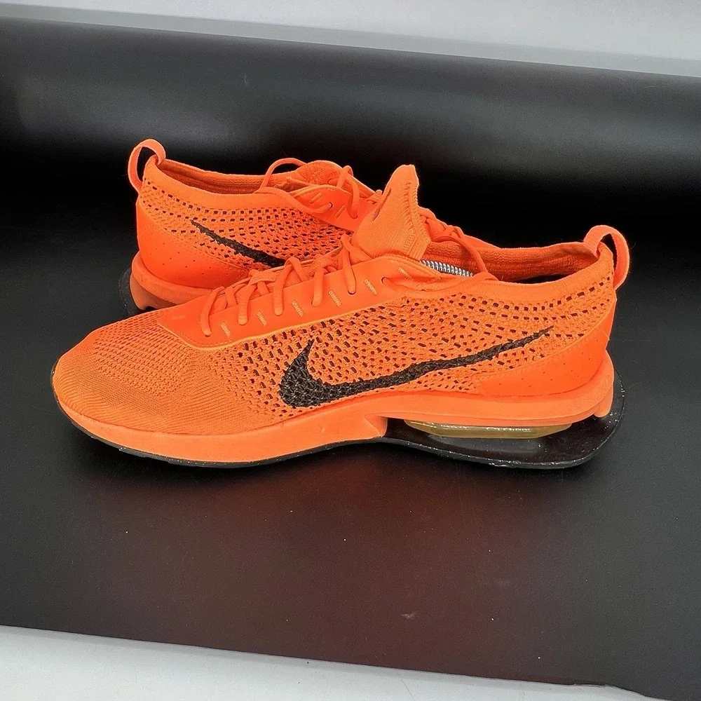 Nike Air Max Flyknit Racer Shoes Mens Size 11 Total Orange Running Sneakers‎